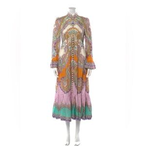 Zimmermann Paisley Long Sleeve Long Dress